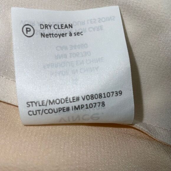 Vince color block silk button down shirt size 4 - Picture 10 of 10